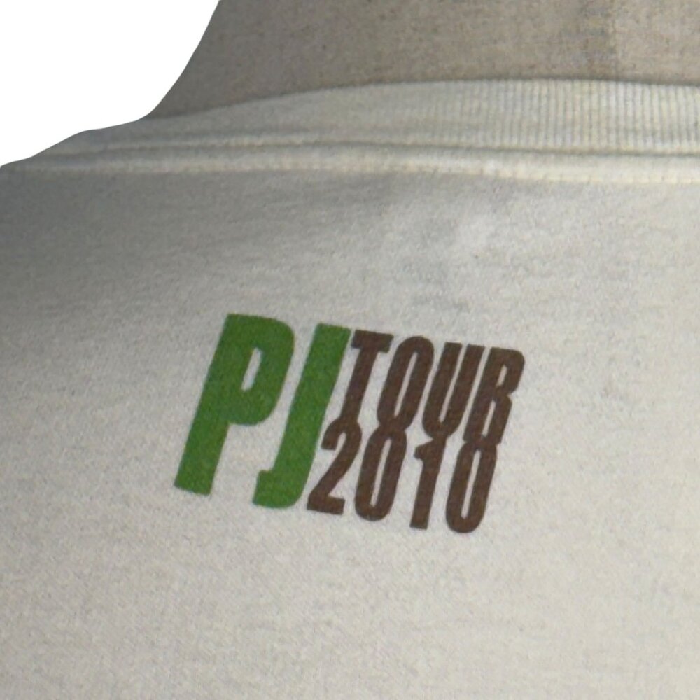 Pearl Jam Tour 2010 Organic Cotton T-Shirt Medium Womens Crew Neck Graphic Tee - Picture 8 of 9